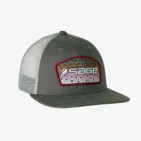 sage patch trucker rainbow