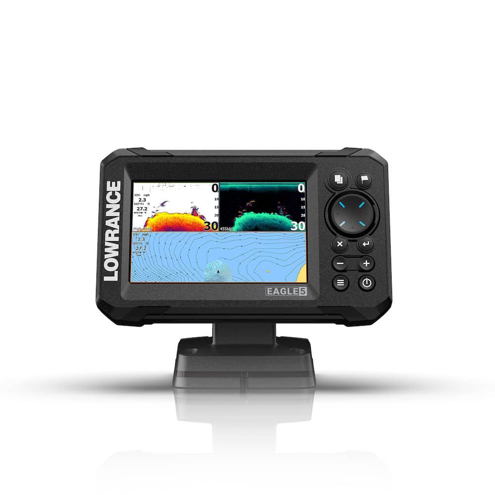 Lowrance Eagle 5 with SplitShot HD Transducer 1 Lowrance Eagle 5 Splitshot
